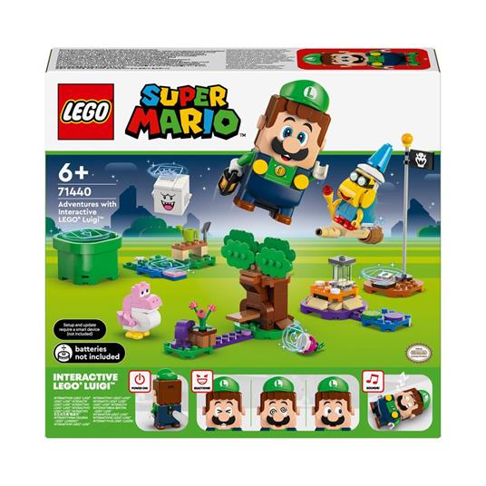 LEGO Super Mario 71440 Avventure di LEGO Luigi Interattivo, Giocattolo con 4 Personaggi Nintendo da Collezione per Bambini 6+