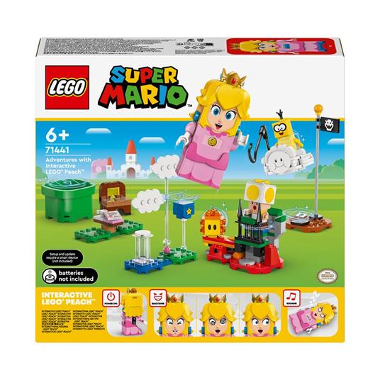 LEGO Super Mario 71441 Avventure di LEGO Peach Interattiva, Giocattolo con Personaggi e Principessa Nintendo per Bambini 6+