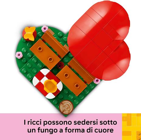 LEGO 40711  l'Appuntamento Romantico dei Ricci, Giochi Creativi per Bambini 8+ con 2 Animali Giocattolo, un Fungo e una Base - 3