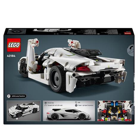 LEGO Technic 42184 Hypercar Koenigsegg Jesko Absolut Bianca, Macchina Giocattolo da Costruire, Modellino di Auto Bambini 10+ - 8