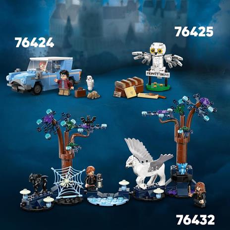 LEGO Harry Potter 76432 Foresta Proibita: Creature Magiche, Set con Animali Giocattolo Fantasy, Gioco per Bambini di 8+ Anni - 6