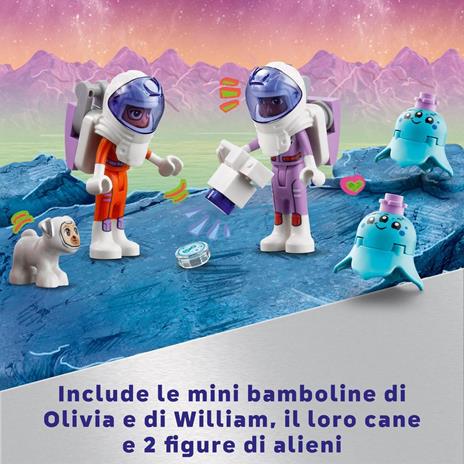 LEGO Friends 42602 Rover di Ricerca Spaziale, Giochi Scientifici per Bambini 8+ con Veicolo, 2 Mini Bamboline, Cane e Alieni - 6
