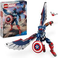 LEGO Marvel 76296 Nuovo Personaggio Costruibile di Captain America, Action Figure Giocattolo Snodabile, Giochi per Bambini 8+