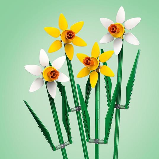 LEGO 40747 Narcisi, Fiori Finti per Bambini 8+, Bouquet Regalo di San Valentino per Lei, Lui, Donna, Uomo, Ragazza o Ragazzo - 4