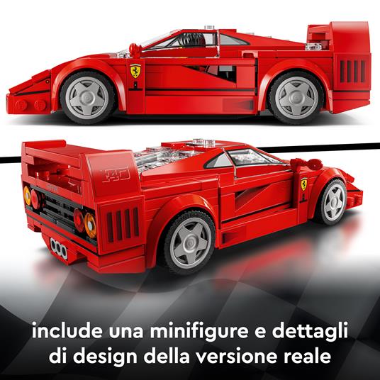 LEGO Speed Champions 76934 Supercar Ferrari F40, Modellino di Auto Sportiva, Macchina Giocattolo da Collezione per Bambini 9+ - 3