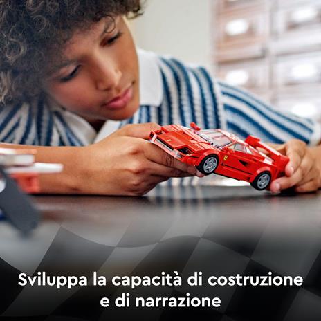 LEGO Speed Champions 76934 Supercar Ferrari F40, Modellino di Auto Sportiva, Macchina Giocattolo da Collezione per Bambini 9+ - 4