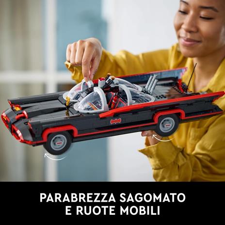 LEGO DC 76328 Batman: Batmobile Classic TV Series, Kit Modellismo da Collezione per Adulti, Idea Regalo Fan del Supereroe - 3
