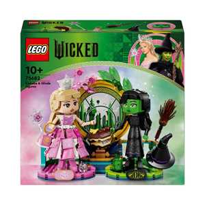 Giocattolo LEGO Wicked 75682 Personaggi di Elphaba e Glinda, Giochi di Fantasia per Bambini 10+ Anni, 2 Figure da Costruire, Idea Regalo LEGO