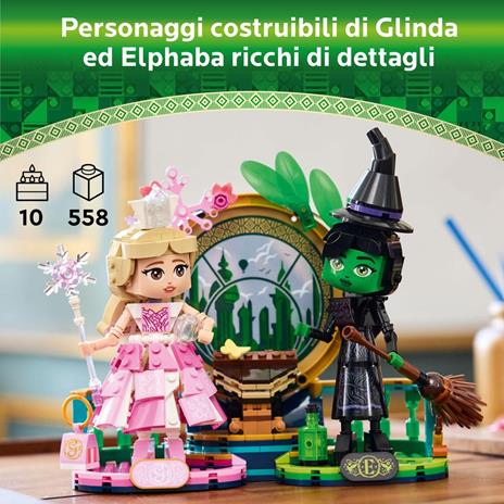 LEGO Wicked 75682 Personaggi di Elphaba e Glinda, Giochi di Fantasia per Bambini 10+ Anni, 2 Figure da Costruire, Idea Regalo - 2