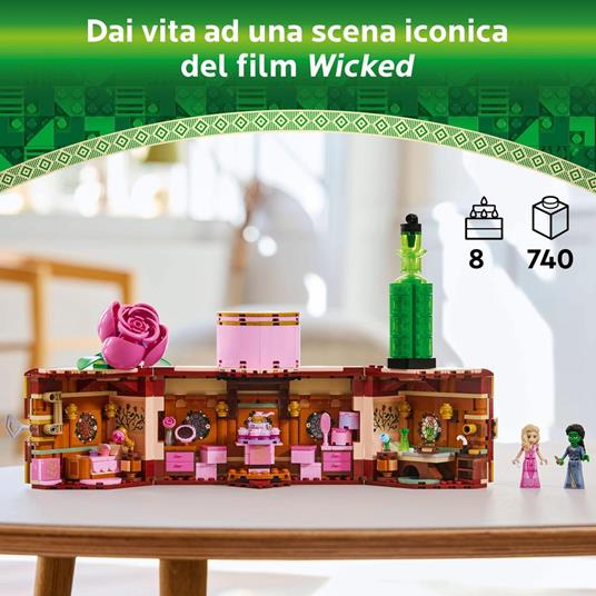LEGO Wicked 75683 Il Dormitorio di Glinda ed Elphaba, Giochi di Fantasia Bambini 8+, Baule Apribile con 2 Personaggi del Film - 2