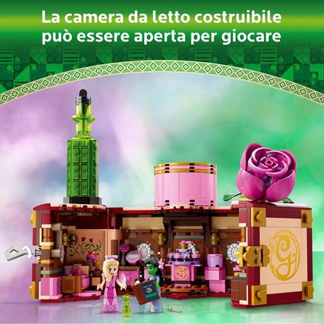 LEGO Wicked 75683 Il Dormitorio di Glinda ed Elphaba, Giochi di Fantasia Bambini 8+, Baule Apribile con 2 Personaggi del Film - 4