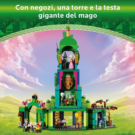 LEGO Wicked 75684 Benvenuti nella Città di Smeraldo, Gioco da Collezione per Bambini 9+ con Torre Giocattolo e 5 Personaggi - 3