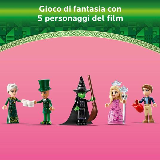 LEGO Wicked 75684 Benvenuti nella Città di Smeraldo, Gioco da Collezione per Bambini 9+ con Torre Giocattolo e 5 Personaggi - 6
