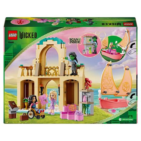 LEGO Wicked 75681 Glinda, Elphaba e Nessarose all’Università di Shiz, Giochi per Bambini 7+ con Barca e Casa delle Bambole - 9