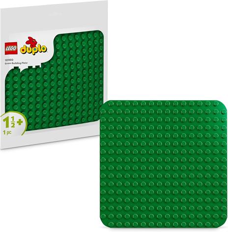 LEGO DUPLO Classic 10460 Base Verde, Piastra Giocattolo per Mattoncini da 16x16 Bottoncini, Costruzioni Creative per Bambini