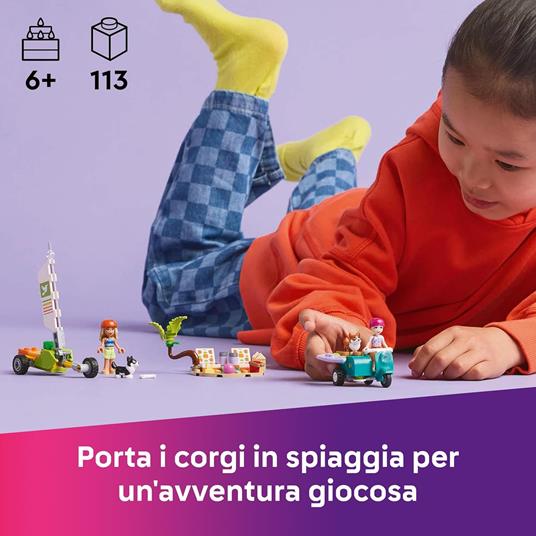 LEGO Friends 42641 Avventure Canine su Windskate e Sidecar, Giochi di Ruolo per Bambine 6+ con Personaggi e Cani Giocattolo - 2