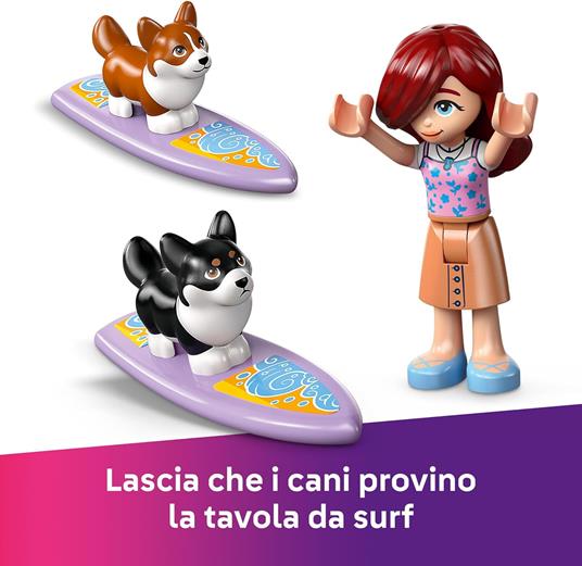 LEGO Friends 42641 Avventure Canine su Windskate e Sidecar, Giochi di Ruolo per Bambine 6+ con Personaggi e Cani Giocattolo - 5
