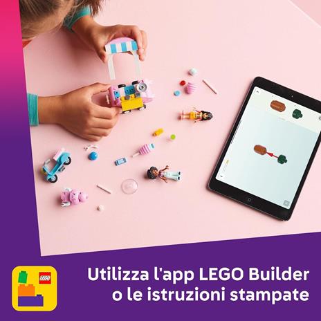 LEGO Friends 42643 Bancarella di Zucchero Filato e Scooter, Giochi di Ruolo Creativi Bambine 6+ con Veicolo e Mini Bamboline - 6