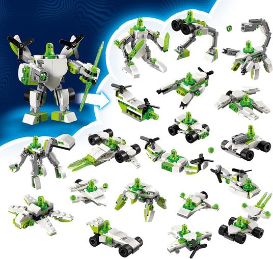 LEGO DREAMZzz 71487 Le Avventure del Robot e del Veicolo di Z-Blob, Gioco Trasformabile per Bambini 7+ con 20in1 Modellini - 3