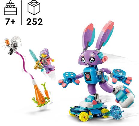 LEGO DREAMZzz 71490 Izzie e il Coniglietto del Gaming Bunchurro, Giochi Bambini 7+ Trasformabili 3in1 con Coniglio Giocattolo - 2