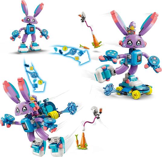 LEGO DREAMZzz 71490 Izzie e il Coniglietto del Gaming Bunchurro, Giochi Bambini 7+ Trasformabili 3in1 con Coniglio Giocattolo - 3