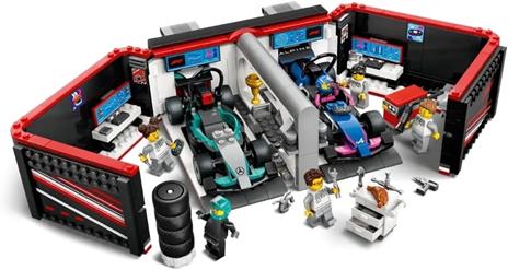 LEGO City 60444 Garage con Monoposto Mercedes-AMG e Alpine F1, Auto da Corsa Giocattolo con 6 Minifigure, Regalo Bambini 7+ - 3