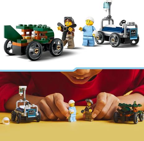 LEGO City Great Vehicles (60459). Pack veicoli da corsa: aereo contro letto dospedale - 4