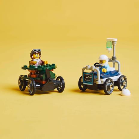 LEGO City Great Vehicles (60459). Pack veicoli da corsa: aereo contro letto dospedale - 5