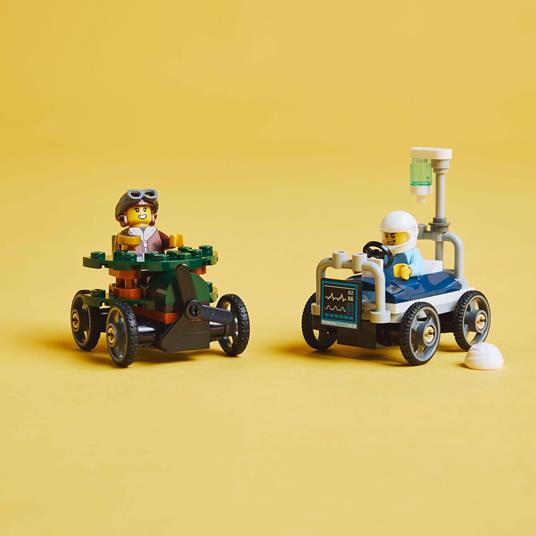LEGO City Great Vehicles (60459). Pack veicoli da corsa: aereo contro letto dospedale - 5