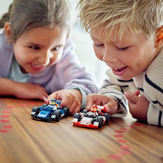 LEGO City 60464 Williams Racing e Haas F1, 2 Modelli di Auto con 2 Minifigure, Regalo Bambini4+ Fan delle Macchine Giocattolo - 6