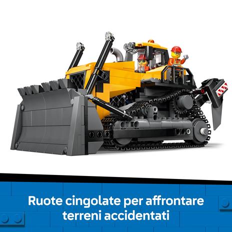 LEGO City (60466). Big Vehicles Bulldozer giallo con pala frontale - 2