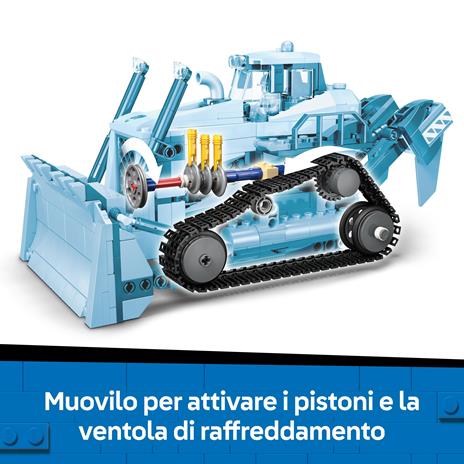 LEGO City (60466). Big Vehicles Bulldozer giallo con pala frontale - 4