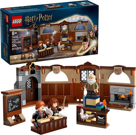 LEGO Harry Potter Castello di Hogwarts: Lezione di Incantesimi con 3 Minifigure e Funzione di levitazione, Giochi Bambini 8+