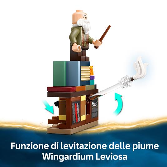 LEGO Harry Potter Castello di Hogwarts: Lezione di Incantesimi con 3 Minifigure e Funzione di levitazione, Giochi Bambini 8+ - 4