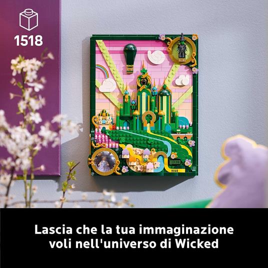 LEGO Wicked 75685 Wall Art Città di Smeraldo - 2