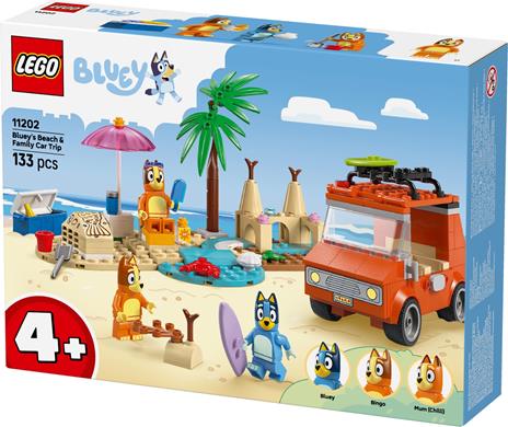 LEGO 4plus Berry 2025 (11202). Vacanza sulla spiaggia della famiglia di Bluey