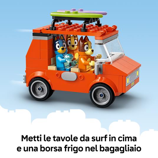 LEGO 4plus Berry 2025 (11202). Vacanza sulla spiaggia della famiglia di Bluey - 4