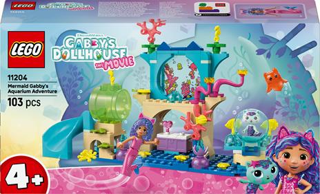 LEGO Gabby's Dollhouse (11204). Avventura nellacquario di Gabby sirena