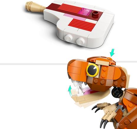 LEGO Jurassic World 76967 Little Eatie: T. Rex, Dinosauro Giocattolo con Parti Mobili, Gioco di Ruolo Bambini 7+, Idea Regalo - 4