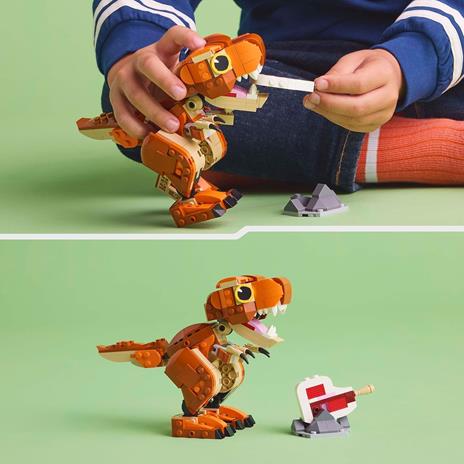 LEGO Jurassic World 76967 Little Eatie: T. Rex, Dinosauro Giocattolo con Parti Mobili, Gioco di Ruolo Bambini 7+, Idea Regalo - 5
