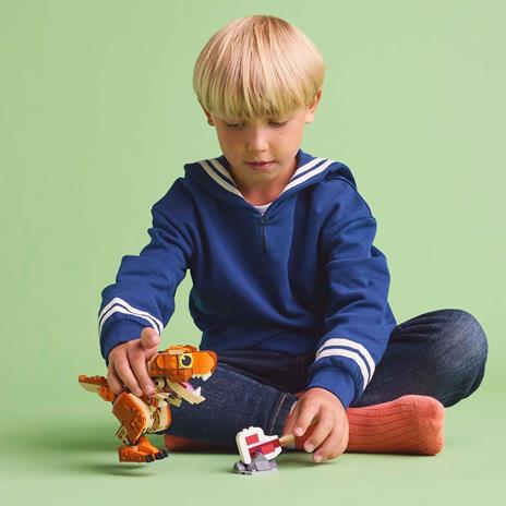LEGO Jurassic World 76967 Little Eatie: T. Rex, Dinosauro Giocattolo con Parti Mobili, Gioco di Ruolo Bambini 7+, Idea Regalo - 6
