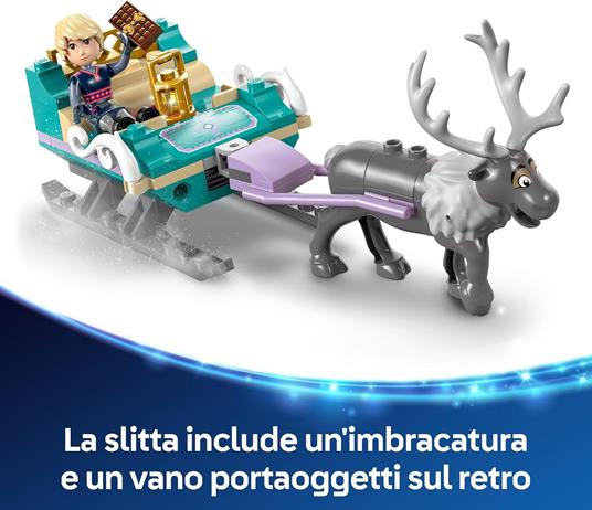 LEGO | Disney Frozen 43256 Avventura sulla Slitta di Anna, Giochi da Principesse Bambine 4+ da Costruire, Personaggi dai Film - 5