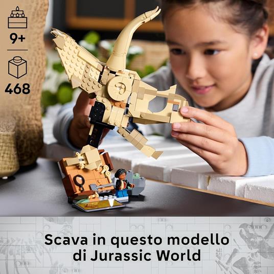 LEGO Jurassic World 76969 Fossili di Dinosauro: Teschio di Triceratopo, Giocattolo con Supporto e Minifigure - 2