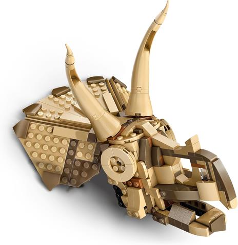 LEGO Jurassic World 76969 Fossili di Dinosauro: Teschio di Triceratopo, Giocattolo con Supporto e Minifigure - 4