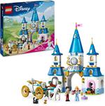LEGO  Disney Princess 43275 Castello e Carrozza di Cenerentola, Giocattolo con Personaggi e Animali, Giochi per Bambine 6+