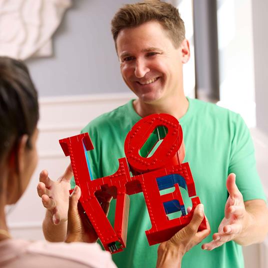 LEGO Art 31214 LOVE, Modellino da Costruire Scultura Pop di Robert Indiana, Hobby Creativo per Adulti, Regalo Donna o Uomo - 6