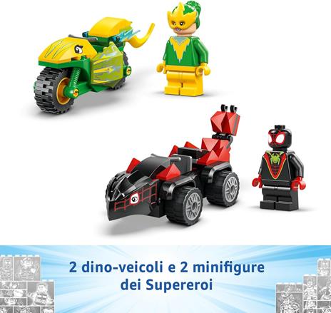 LEGO Spidey e i Suoi Fantastici Amici 11198 Inseguimento sui Dino-Veicoli di Spin ed Electro, Giochi Educativi per Bambini 4+ - 4