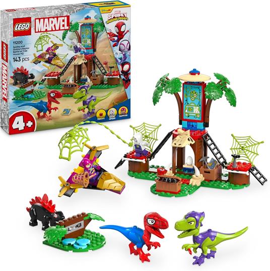 LEGO Spidey (11200). Battaglia con il raptor al quartier generale sullalbero di Spider-man e Gobby