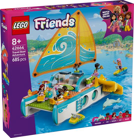 LEGO Friends (42664). Avventura sul catamarano