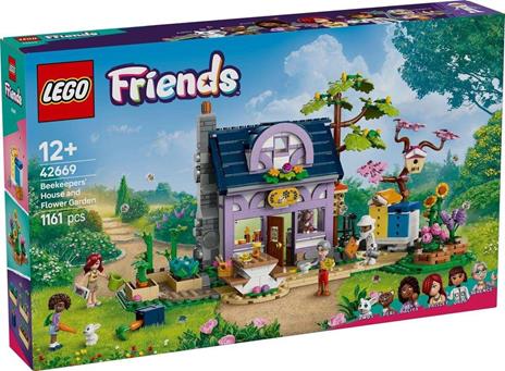 LEGO Friends 42669 Casa degli Apicoltori e Giardino Fiorito, Giochi di Ruolo Bambine 12+, Personaggi, Negozio e Cibo